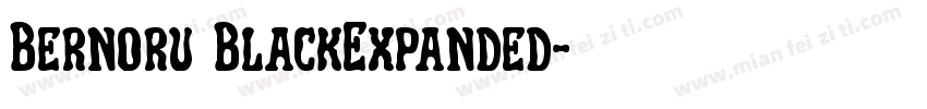 Bernoru BlackExpanded字体转换